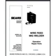 Sears Craftsman Mig Welder 934.20105 Owner & parts list Manual 36 pages
