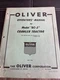 Oliver Factory Model OC-3 Gas Crawler Tractor Parts Book Catalog FREE SHIPPING