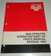 Versatile 3000 Sprayer Set-Up, Operators & Parts Manual Catalog Original! 1983
