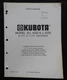 1980s KUBOTA "B4520 L4520 B4530 L4530' BACKHOE" PARTS CATALOG MANUAL