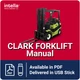 Clark C500 Parts Manual for Y20 through Y300 PDF USB