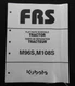 2007-2014 GENUINE KUBOTA M96S M108S TRACTOR FLAT RATE SCHEDULE MANUAL SEALED