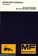Massey Ferguson MF20C Industrial Operators Manual