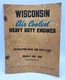 Wisconsin ABN AKN Air Cooled Engine Instruction Book Parts List Manual MM-253-A