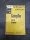 Caterpillar DW20 Wheel Tractor Servicemen's Reference Book Factory Manual
