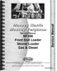 Massey Ferguson 356 Shovel Loader Service Manual MH-S-MF356 FEL