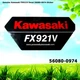 Genuine Kawasaki FX921V Decal 56080-0974 Sticker