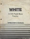 WHITE 2-135 FIELD BOSS TRACTOR OPERATORS MANUAL