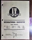 I&T IH International 300 350 350D 400 400D W400 W400D 450 450D W450 W450D Manual