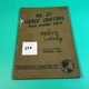 CAT Caterpillar 25 CABLE CONTROL Rear Double Drum Parts Catalog Book 9D501 - UP