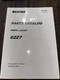 KAWASAKI KCM 62Z7 PARTS CATALOG 93307-00511 WHEEL LOADER SN 62J1-0101 & UP