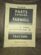 Farmall TC-26-A Parts Catalog International Harvester A And B Series Tractor
