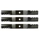(3 Pk) Extra Durable Predator Mulching Blade Fits Kubota RCK60B-23BX BX2660 BX23