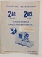 Warner & Swasey 2AC M3920 2ACL M3990 Chucking Automatic Operating Instructions