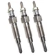 3X Glow Plugs 15521-65511 15694-65510 15694-65512 For Kubota D1102 D1302 D1402