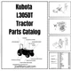 Kubota L305DT Tractor Parts Manual PDF