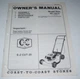 COAST-TO-COAST STORES LAWN MOWER E-Z CUT 20 481-0313 OWNER'S OPERATING MANUAL