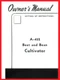 Farmall McCormick A-452 4 Row Vegtable Cultivator IH Owner's Manual Super A 140