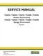New Holland T6030, T6050, T6070, T6080, T6090 Power Range Tractor Service Manual