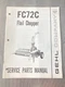 Unsealed Gehl FC72C Flail Chopper Parts Manual Form 902587 @B7
