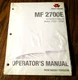 Agco Massey Ferguson MF 2705E 2706E 2700E Ser Tractor Operator Owner Manual 2015