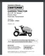 Sears Craftsman tractor 917.276921 Owner parts Manual 72 pages 26 hp 54 inch