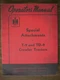 IH Farmall Mccormick International T9 TD9 Crawler Attachments Owners Manual