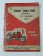 Vintage 1959 Ford Tractor Diesel 701 901 D Series 50s Original Owners Manual 