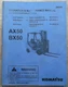 KOMATSU FG15-20 FG18-20 FG20-20 FG20-16 FG25-16 OPERATION & MAINTENANCE MANUAL