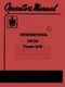 INTERNATIONAL UD-16 UD16 Power Unit Operators Manual