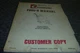 Farmhand F900-B Tub Grinder Owner Operator Instruction Manual S/N 940-Up xz