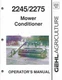 GEHL 2245/2275 MOWER CONDITONER OPERATORS MANUAL