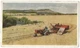 Allis-Chalmers Model "WC" Farm Tractor with All-crop Harvester Postcard 1940's