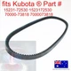 for Kubota Alternator Water Pump Fan Belt 15231-72530 B6100D-P B6100E-P B7100D-P