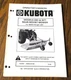 Kubota 3571 3561 Rear Mount Mower Operator Parts Manual Fits B8200-L305 Tractors