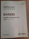Hitachi EX1000 Hydraulic Excavator Parts List Catalog