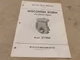 WISCONSIN ROBIN SERVICE PARTS MANUAL MODEL EY18W