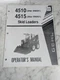 GEHL SKID STEER LOADER SL 4510 4515 OPERATOR'S SERVICE MANUAL 904586