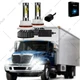 2pc LED Headlamp Headlights Hi-Lo Beam for International Durastar 4100 4200 4300