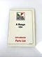 Lister Petter A RANGE USA PARTS CATALOG MANUAL BOOK LIST DIESEL ENGINE GUIDE