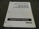 Woods Gill B401 GB48 GB60 GB65 GB72 HB60 Box Scraper Operator Maintenance Manual
