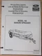 NEW HOLLAND MODEL 165 MANURE SPREADER PARTS MANUAL BOOK CATALOG