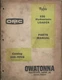OMC OWATONNA MUSTANG 330 HYDROSTATIC LOADER #000-11728 Parts Manual