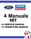 TW5 Ford Tractor Mowers Service Manual Repair Operators Owners Shop PDF USB