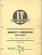 MASSEY-FERGUSON MODELS MF2745, MF2775 AND MF2805 SHOP MANUAL