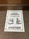 Genuine Hyster E45-E65XM J40-J65XM Forklift Maintenance Manual