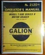 Galion T-600B T600 B Motor Grader S/N 1501- Owner Operator's Manual 2120R1 3/71