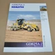 Komatsu GD825A-2 Motor Grader Brochure Prospekt EN