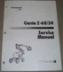 GENIE Z-60/34 AERIAL BOOM MAN-LIFT SERVICE SHOP REPAIR WORKSHOP MANUAL BOOK
