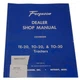 REP090 Dealer Shop Manual: MF TE20, TO20, TO30 Fits Massey Ferguson